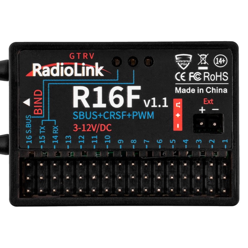 Radiocomandă RadioLink T16D cu receptor R16F