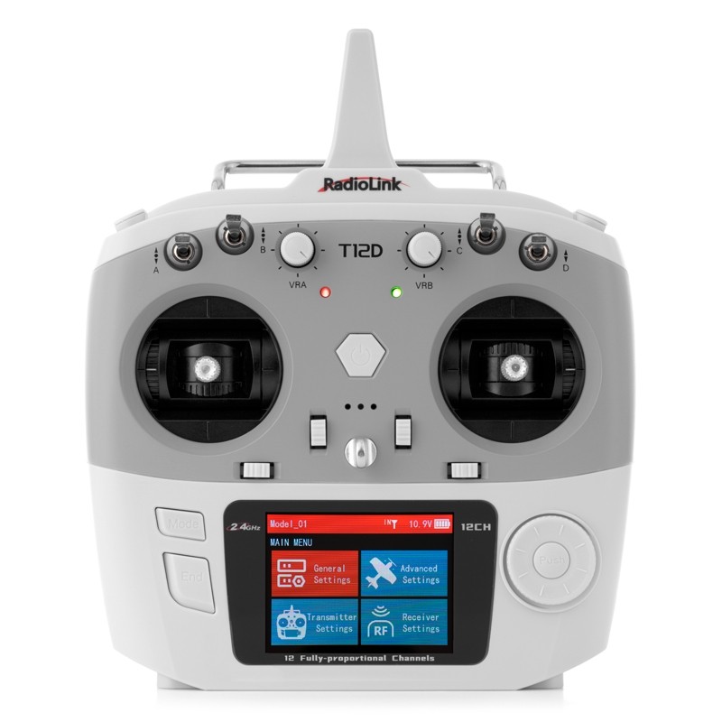Radiocomandă RadioLink T12D cu receptor R12F