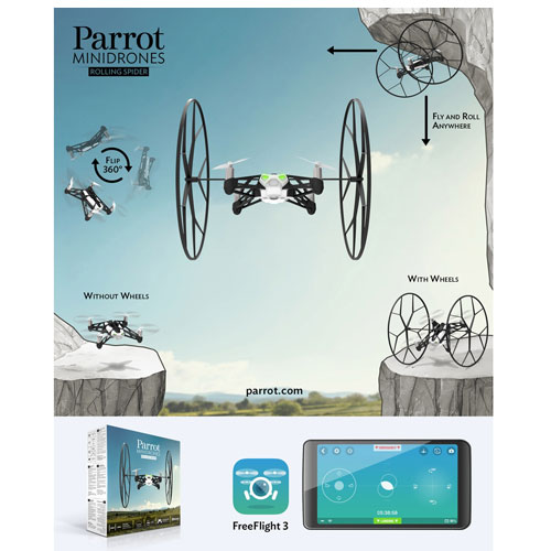 Parrot Rolling Spider - Cutie deschisa showroom